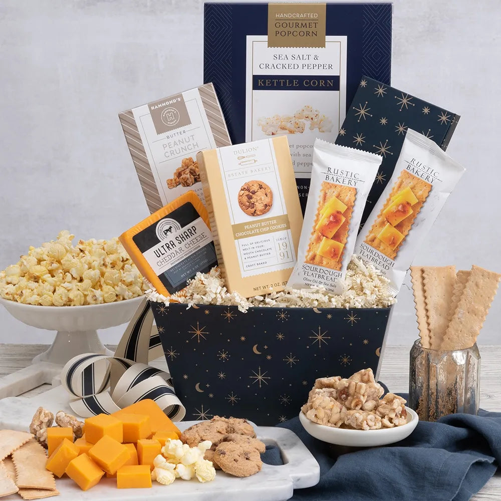 Crackers and Cheese Gift Basket