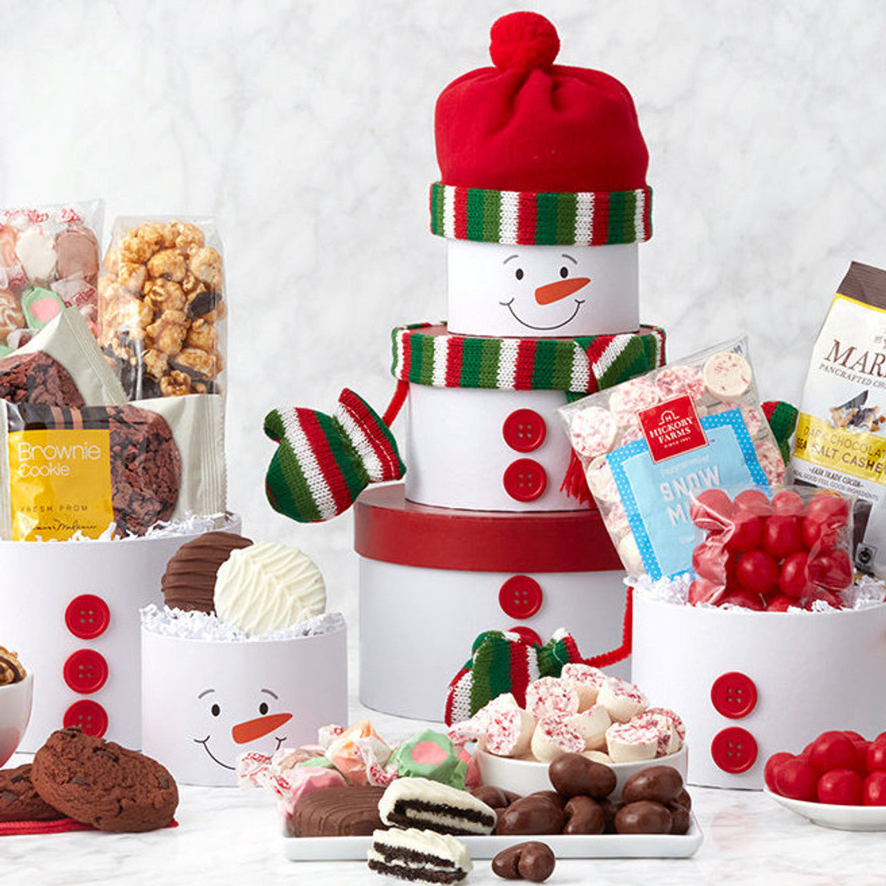 Snowman Sweets: Holiday Gift Tower