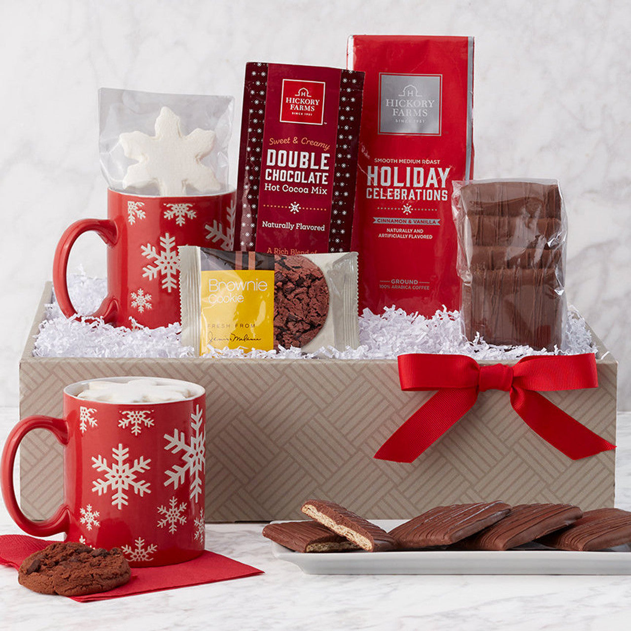 Snowflake Surprise: Coffee & Desserts Gift Box