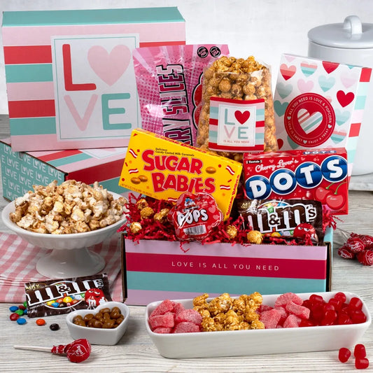 Love is All You Need Popcorn and Candy Care Package