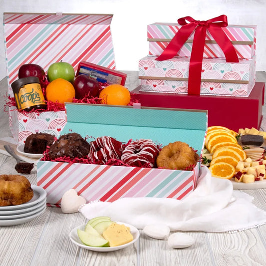 Premium Fruit and Baked Goods Gift Tower With Love