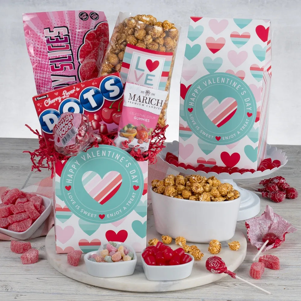 Sweets For My Valentine Popcorn And Candy Gift