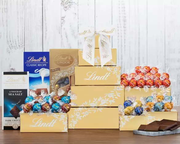 Deluxe Lindt Chocolate Gift Tower