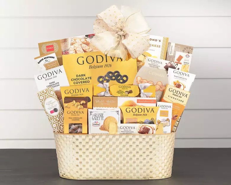 Deluxe Godiva and Sweets Gift Basket